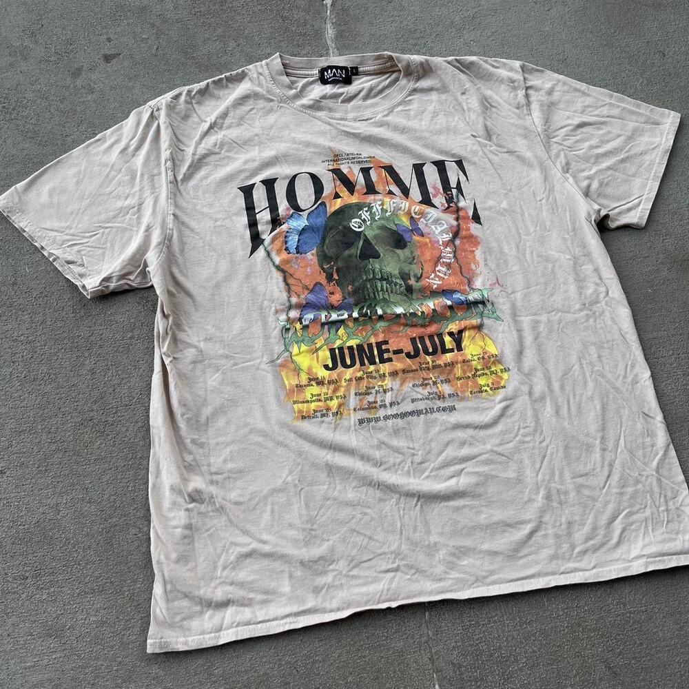 Boohoo Man Homme Skull Shirt
